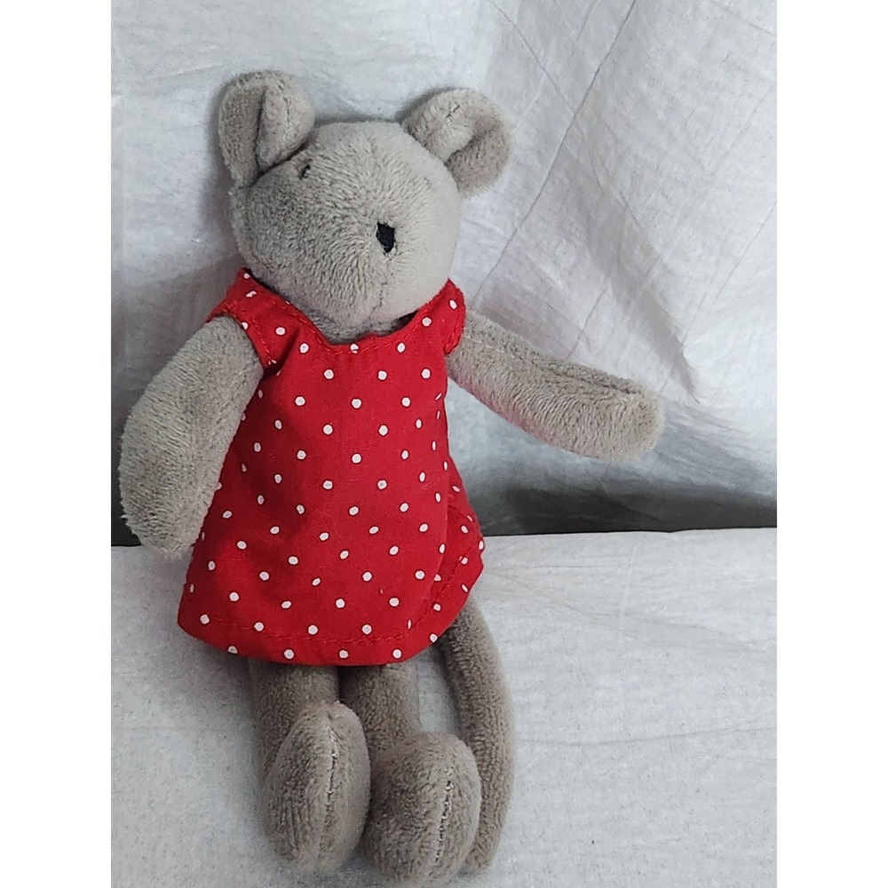 Moulin Roty Little Mouse La Grande Famille Nini Mini in Red Polka Dot Dress